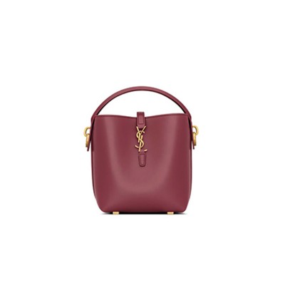 YSL LE 37 MINI IN SHINY LEATHER 7658702R20W6592 (15*13*6cm)